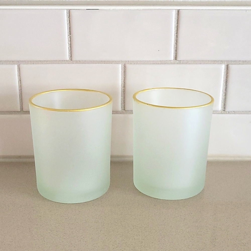 Frosted Glass Votive Candle Holders